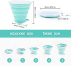 IYYI Collapsible Cup for Traveling, Silicone Foldable Cup, Camping Mug - Image 6