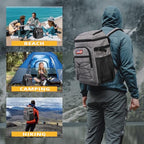 25L Insulated Cooler Backpack Water (Gray)