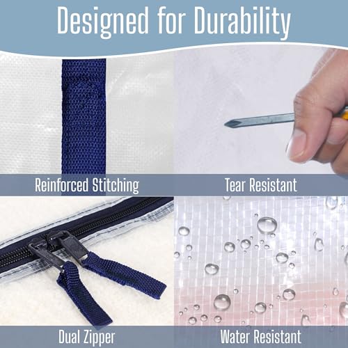 6 Pack Heavy Duty Moving Bags (6 Pack / Clear)
