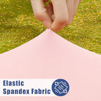 2 Pack Rectangle Spandex Fitted Table Cloth (Pink / 48" x 30" (Rectangular))
