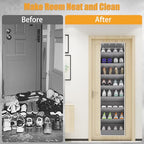 Over The Door Shoe Organizer Storage Fit 16 (B Grey / 1 PACK)