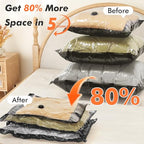 Vacuum Seal Bags for Clothing Travel & Home Storage