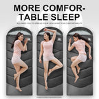 Cold Weather Sleeping Bags for Adults (Black-5.3lb)