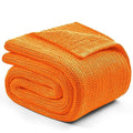 Knitted Weighted Blanket (33-orange / 60" x 80" | 15lbs)