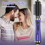 Hair Dryer Brush (Black & Purple)