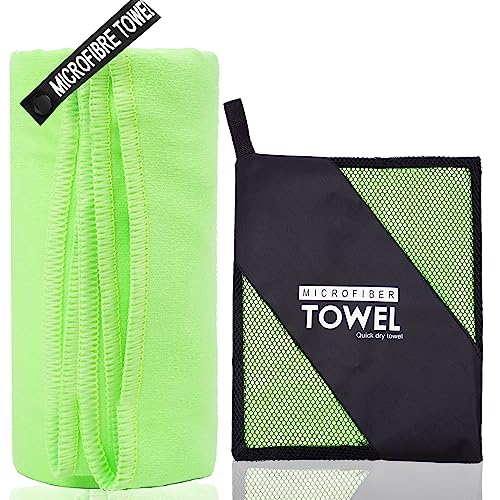 Microfiber Travel Towel (Green / M:20"×40")