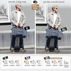 Canvas Duffle Bag (Denim Blue / X-Large-60L (Without Shoe Compartment))