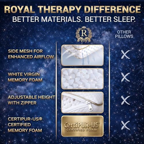 2 Pack King Memory Foam Pillow (King (Pack of 2))