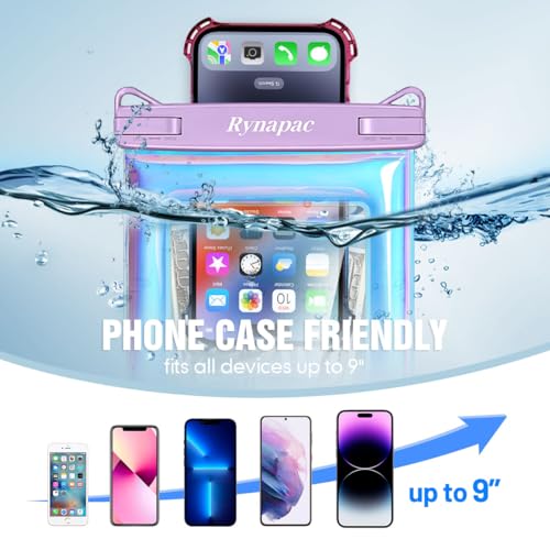 Waterproof Phone Pouch Floating [Up to 10''] (Extra Large [10inch] / Iridescent)