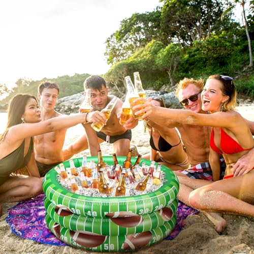 Inflatable Football Party Cooler (Green / Football)