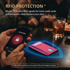 Slim Minimalist Front Pocket RFID Blocking Leather Wallets for Men and Women (Small / Lichee Red)