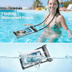 Large Waterproof Phone Pouch (Black+Black)