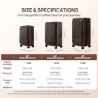Medium Checked Luggage Flat Top Opening (02-Caramel Latte / Checked 25-Inch (Top Opening, 72L))