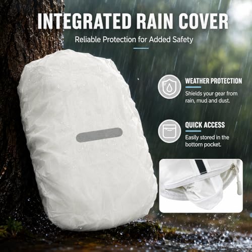 Hydration Vest Pack with 1.5L Water Bladder (White / 1.5L Bladder)