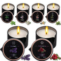 6 Pack Low Temperature Massage Oil Candle Set