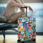 Luggage Cover Fits 27 (L / Statue of Liberty)