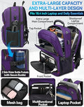 Travel Backpack (18.4 Inch / Purple)
