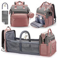 Baby Diaper Bag Backpack with ChangingStation (Baby Pink)