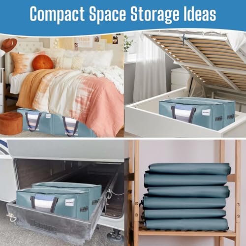 Moving Bags Wide Open Top (Shiny Light Blue / 4 Pack)