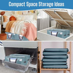 Moving Bags Wide Open Top (Shiny Light Blue / 4 Pack)
