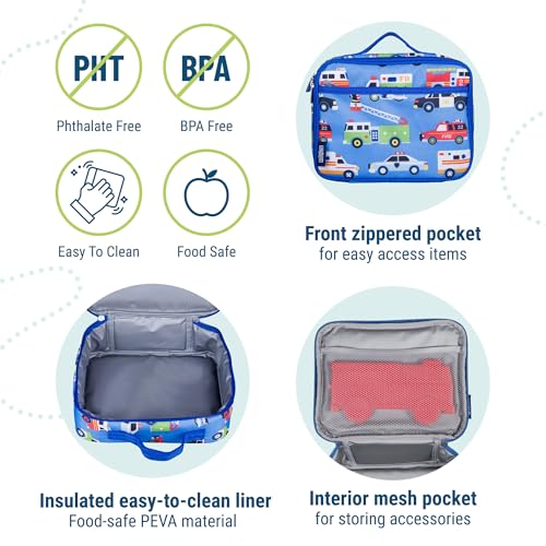 Kids Insulated Lunch Box (9.75 x 7 x 3.25 inches / Heroes)