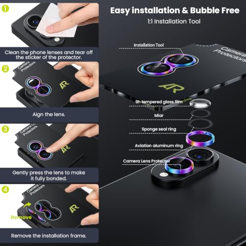 for Z Fold 8 Camera Lens Protector Case Cover (Colorful / Galaxy Z Fold 8)