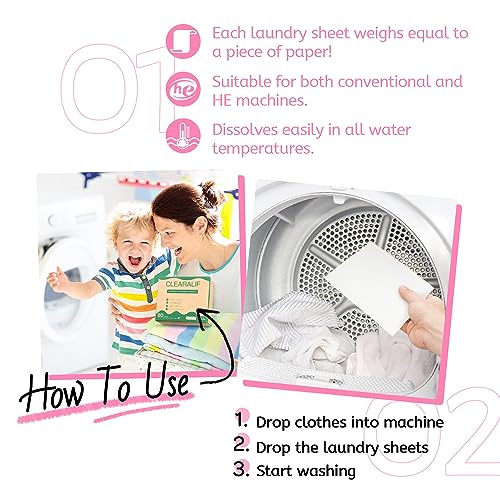 Laundry Detergent Sheets Up to 160 Loads (80 Count (Pack of 1))