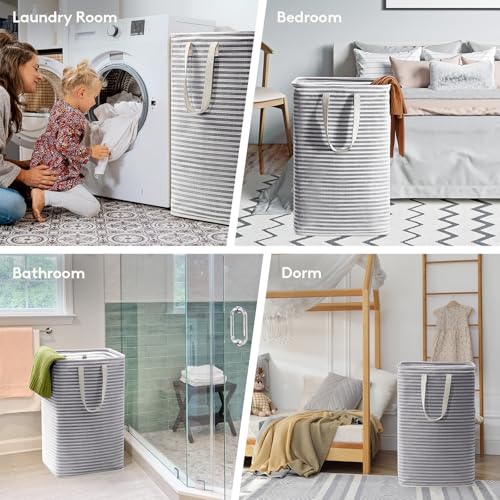 80L Large Laundry Baskets (Black / 80L)