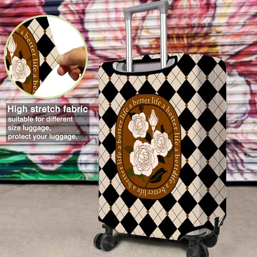 Travel Luggage Cover Suitcase Protector Fits 18 (Square-1 / S(18-20in))