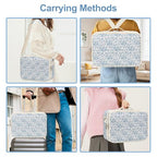 Makeup Case Large Makeup Bag Professional Train Case Travel Cosmetic Organizer Brush Holder Waterproof Makeup Artist Storage Box (Large / Floral Print)