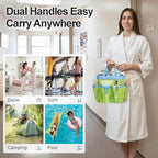 Mesh Shower Caddy Portable (1 Pack Fluorescent Green / L (Classic Dorm Caddy))