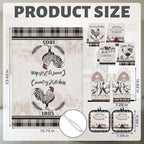 Rooster Kitchen Decor Set (Farmhouse Rooster)