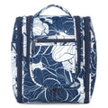 Hanging Travel Toiletry Bag for Women (B-Blue Lotus / Medium)