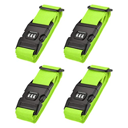 Luggage Straps Suitcase Belts with Buckle (Light Green)