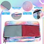 Packing Cubes for Suitcase Large Organizer Bags (Watercolor / Medium)