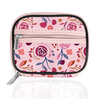 Weekly Travel Pill Organizer Cute Pill Case with 7 Day Pill Box (1 Case + 1 Box / A. Pink 01.)