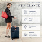 X Bag Large Spinner with Frame (Navy / Checked-Large)