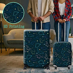 Luggage Cover Suitcase Protector Plus 1 Luggage Tag (Dinosaurs Space / L)