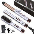 Hair Straightener and Curler (Purple)