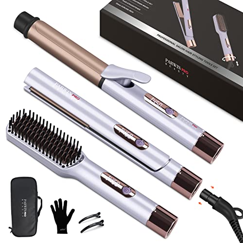 Hair Straightener and Curler (Purple)