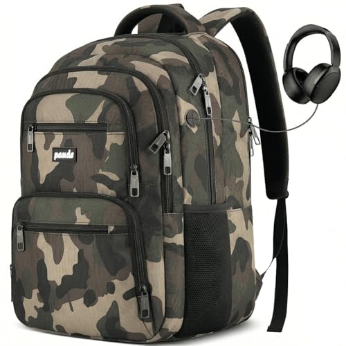 Laptop Backpack for Man and Teens (15.6inch / Camouflage Black)