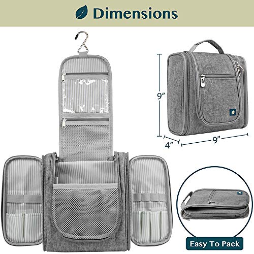 Toiletry Bag Travel Bag for Women Men (Grey / Standard (9x4x9))