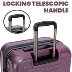 Rails 25 Inch Expandable Hardside Checked Suitcase with 360° Spinner Wheels (Burgundy / Medium Checked)