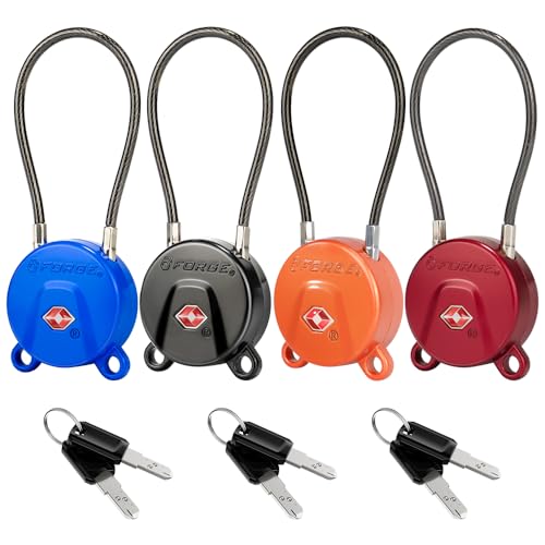 TSA Approved Luggage Locks Ultra (4 Colors 4 Locks)
