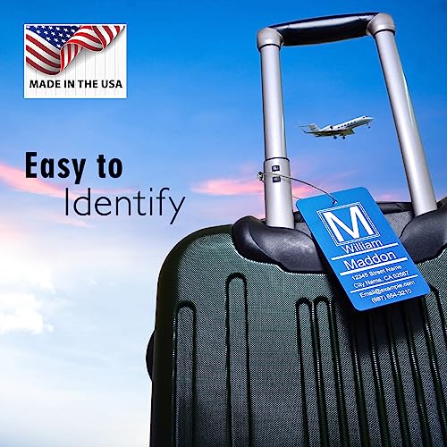Luggage Tag for Suitcase (Gold / Vertical (2x3.5"))