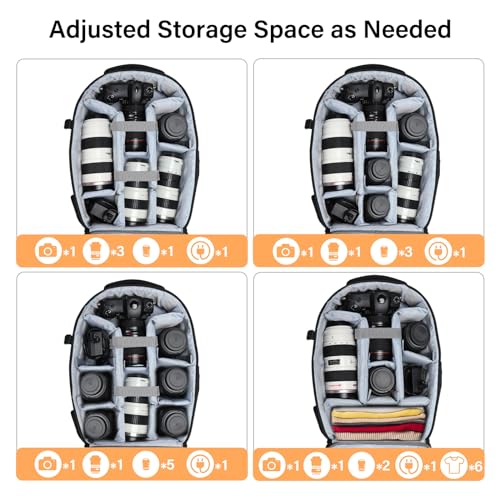 Camera Backpack (Black / Large)