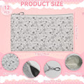 12 Pieces Cosmetic Bag for Women (12pcs Gray M)
