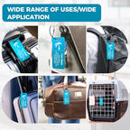 4PCS Personalized Luggage Tag (Lake Blue / Small)