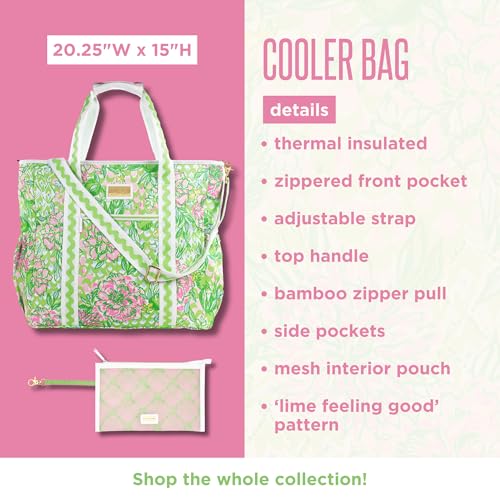 Insulated Cooler Tote (Lime Feeling Good)