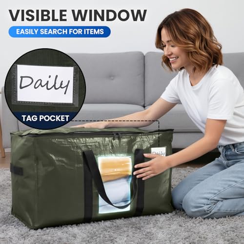 10 Pack Green Extra Large Moving Bags (Green / 10 Large)